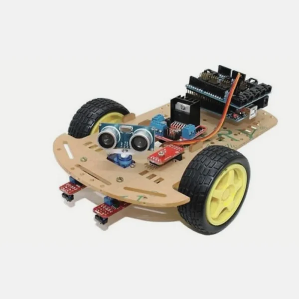Kit robot voiture 2 roues 2WD suiveur de ligne & détecteur d'obstacle